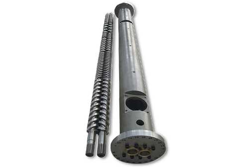 Counter-rotate parallel twin screw barrel for pvc profile extrude