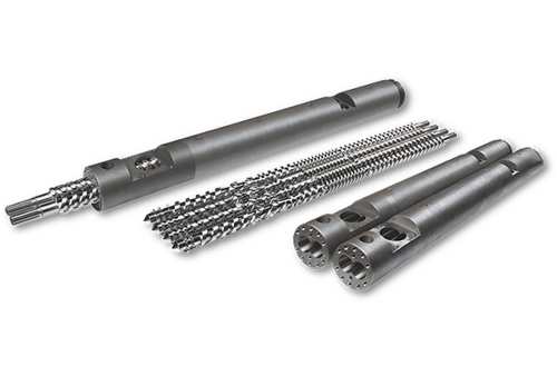 Parallel cylindrical screws for PE PP sheet product